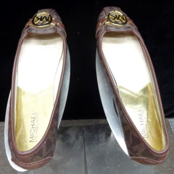 MICHAEL KORS Authentic LOGO FLATS Women's SHOES Footwear Flat SHOES Priced CHEAP - Picture 5 of 9